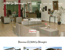 Tablet Screenshot of hotel-la-berangere.com